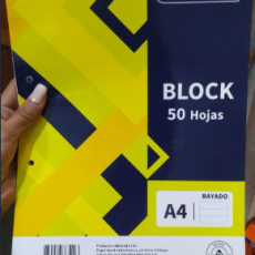 Block A4 50 hojas