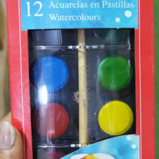 Set dw acuarelas en pastillas
