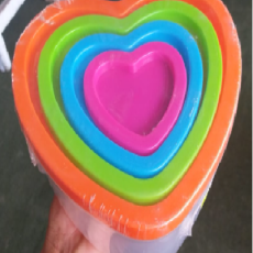 Set de tapers en forma de corazon